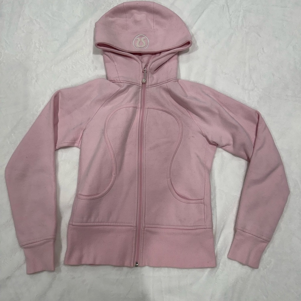 Lululemon Define Light Pink Zip up Hoodie